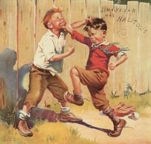 dessin-enfants-bagarre